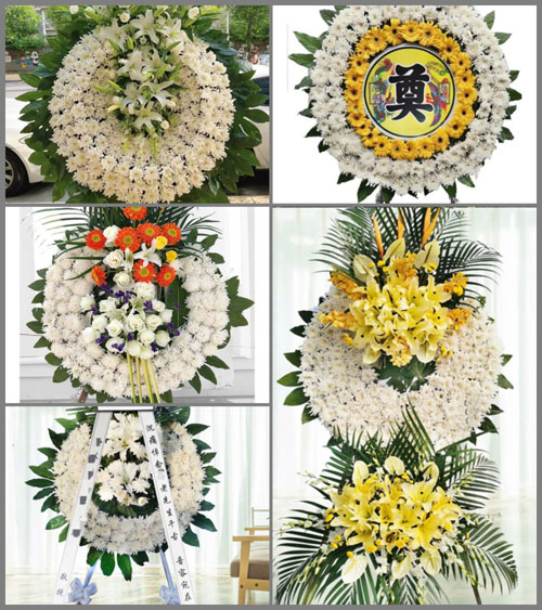 广东梅州市五华县龙村镇睦贤村花圈速递