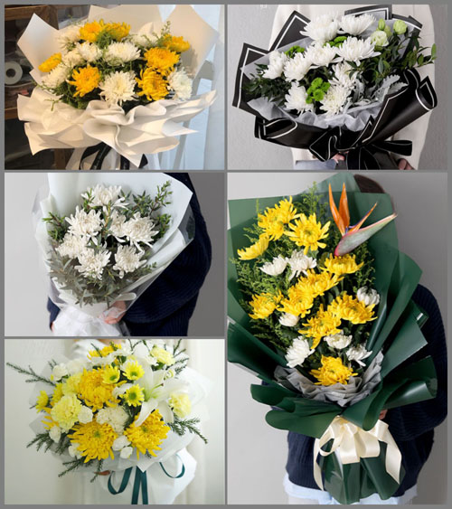 广东梅州市五华县龙村镇睦贤村白事花束代送